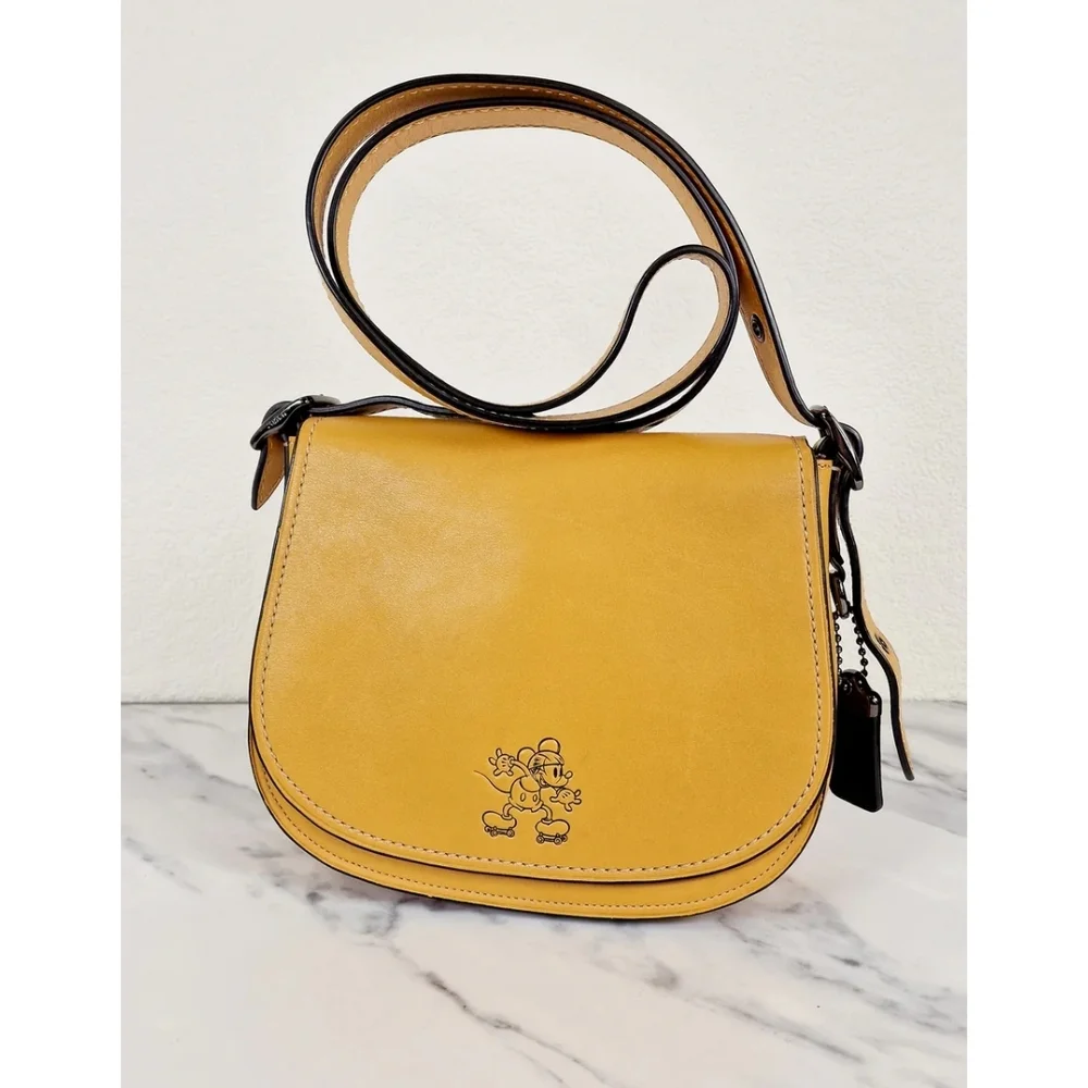 Coach DISNEY MICKEY  MOUSE LEATHER CROSSBODY  COACH - Picture 12 of 12